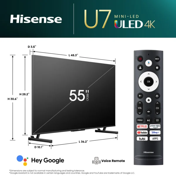 Hisense 55 Inch Mini-LED dngelectronics