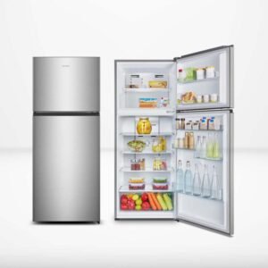 Hisense fridge 424L double door silver colour REF418DR
