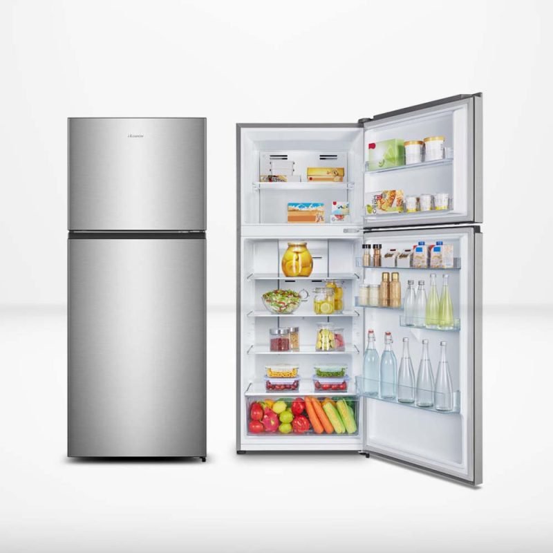 Hisense fridge 424L double door silver colour REF418DR Hisense fridge 424L double door silver colour REF418DR