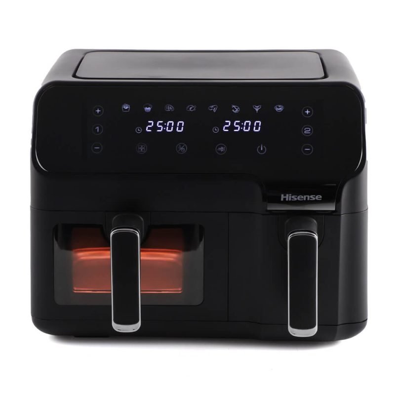 Hisense Air Fryer Black Color Double 8.6L H09AFBK2S5 Hisense Air Fryer Black Color Double 8.6L H09AFBK2S5